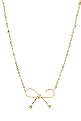 Natural Elements Dainty Bow Knot Necklace