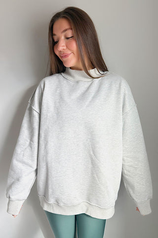 Taylor Oversized Gray Reversible Sweatshirt