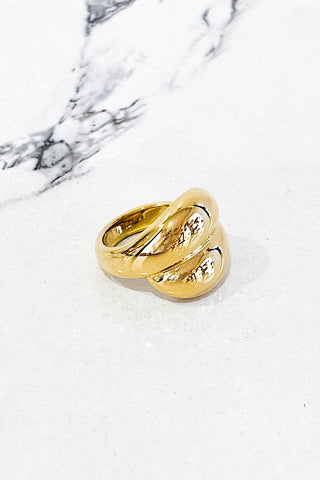 Natural Elements Vintage Gold Rope Ring