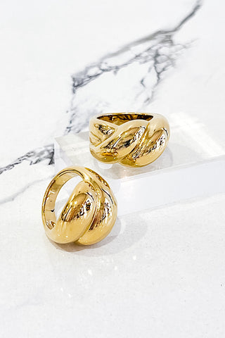 Natural Elements Vintage Gold Rope Ring