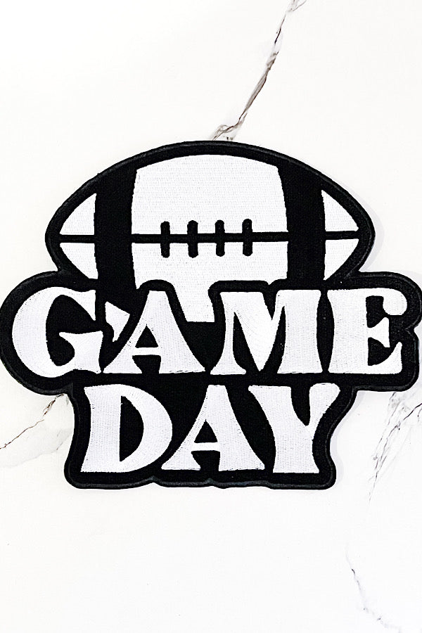 Large Game Day Embroidered Patch