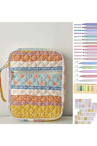 ETA 5/27 - Mary Multicolor Floral Quilted Bible Cover
