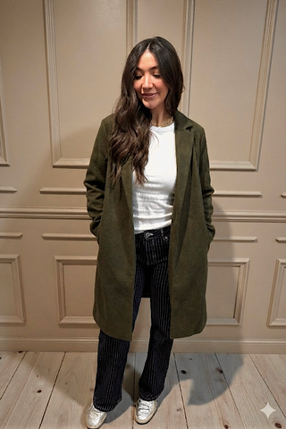 Juliette Olive Mid-Length Coat