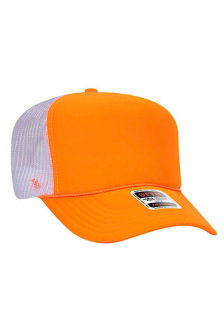 OTTO Neon Orange White Trucker Hat