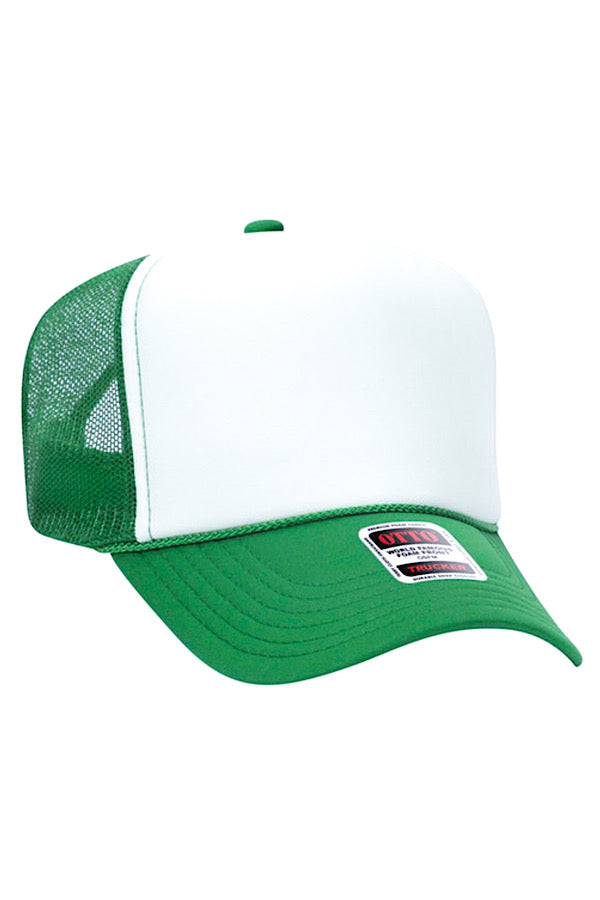 OTTO Green White Trucker Hat