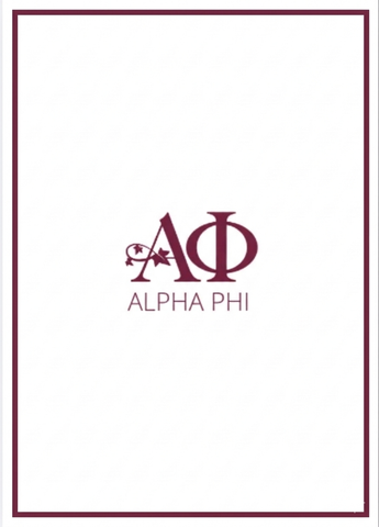 ETA 6/1 - Alpha Phi Luxury Blanket