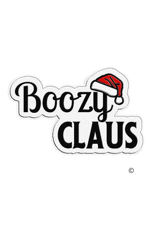 Boozy Claus Embroidered Patch