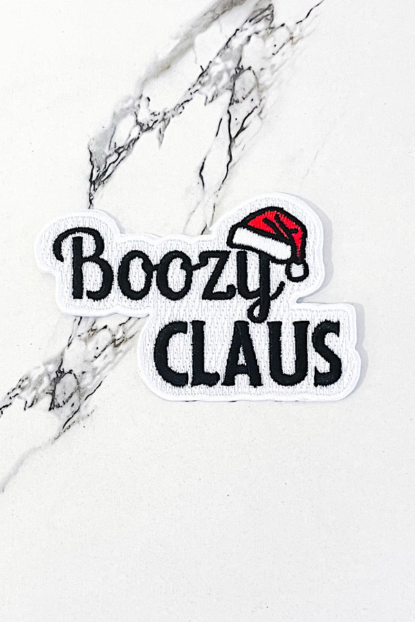 Boozy Claus Embroidered Patch