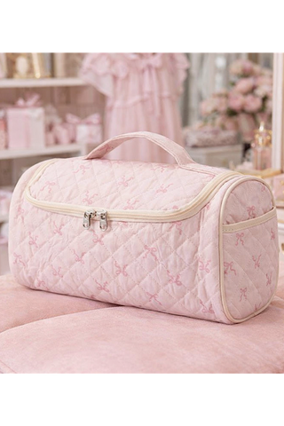 Emerson Pink Bow Cosmetic Case