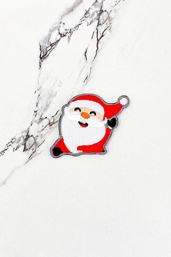 Waving Santa Embroidered Patch