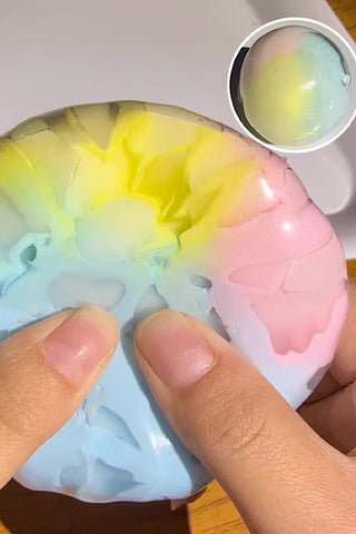 Pastel Crackle Squishy Toy