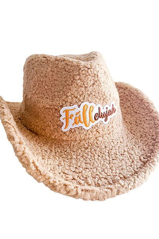 Fallelujah Tan Sherpa Western Hat