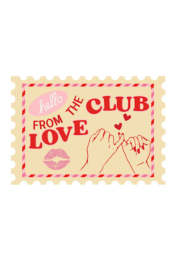 ETA 12/5 - Love Club Embroidered Patch