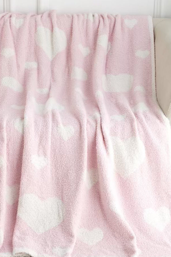 ETA 1/6 - Light Pink Heart Luxury Blanket