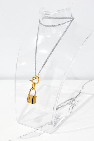 Natural Elements Padlock Necklace