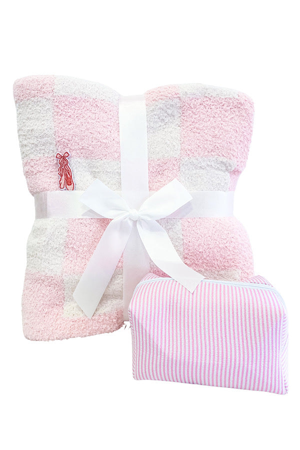 Pink Check Luxury Blanket Bundle