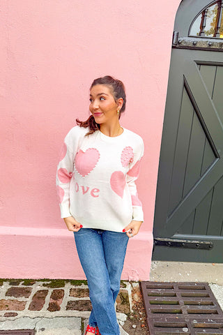 ETA 12/30 - Love Pearl Heart Sweater