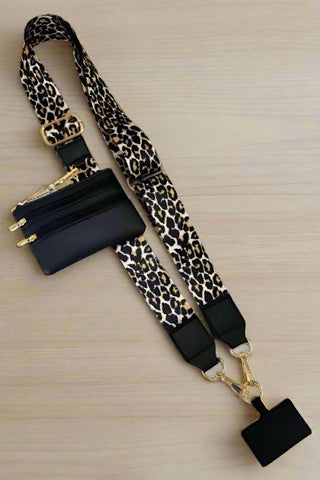 ETA 12/4 - Leopard Print Phone Crossbody Strap