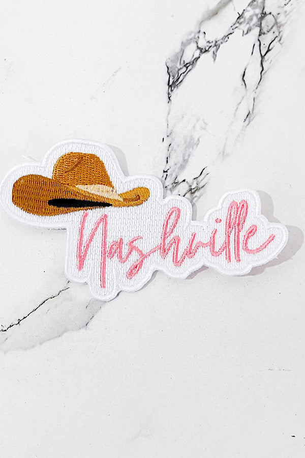 ETA 6/5 - Pink Nashville Embroidered Patch