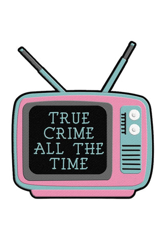 True Crime TV Embroidered Patch