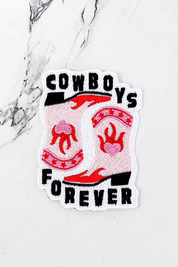 ETA 6/5 - Pink Black Cowboys Forever Embroidered Patch