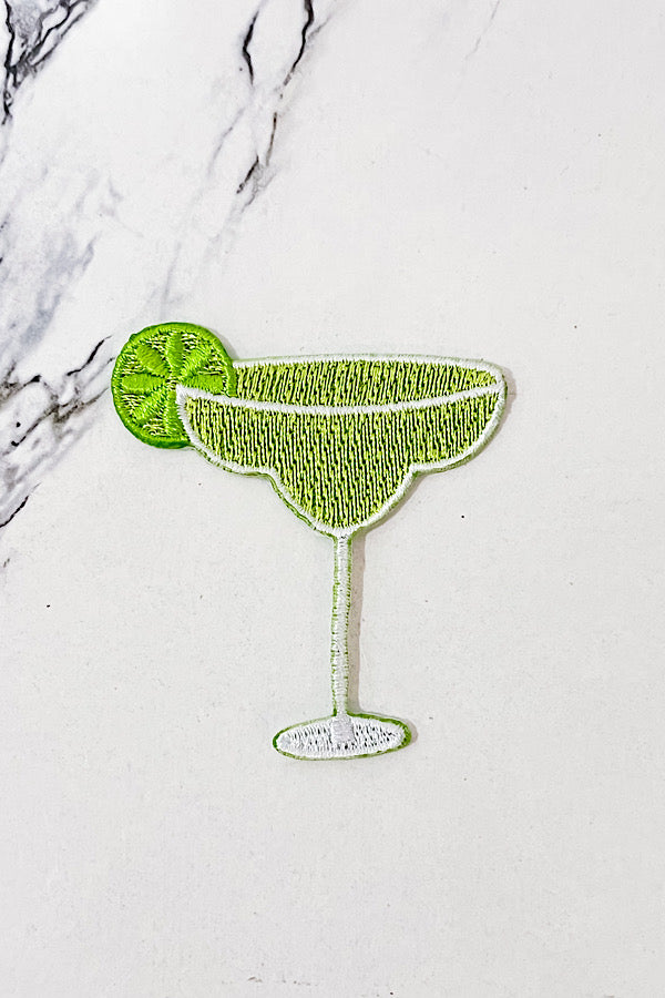 On the Rocks Margarita Embroidered Patch