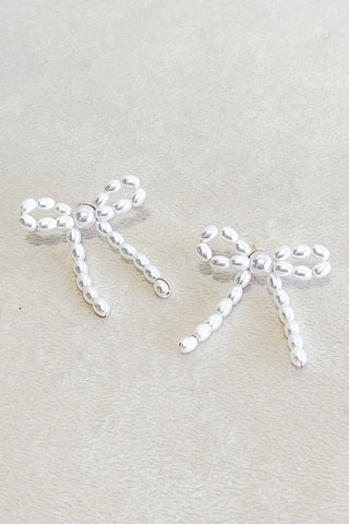 Shay Pearl Bow Earrings