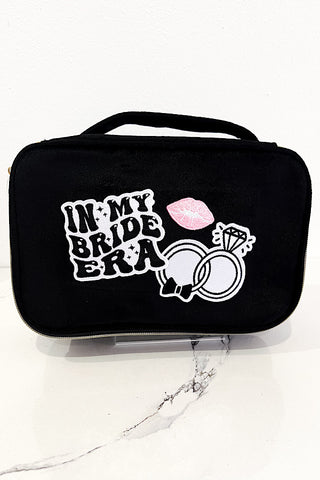 Bride Era Black Velvet Make-Up Bag