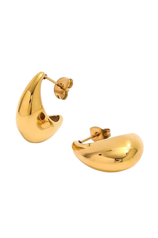 Natural Elements Gold Teardrop Earrings