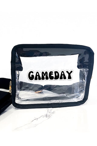 Black Gameday Clear Bag
