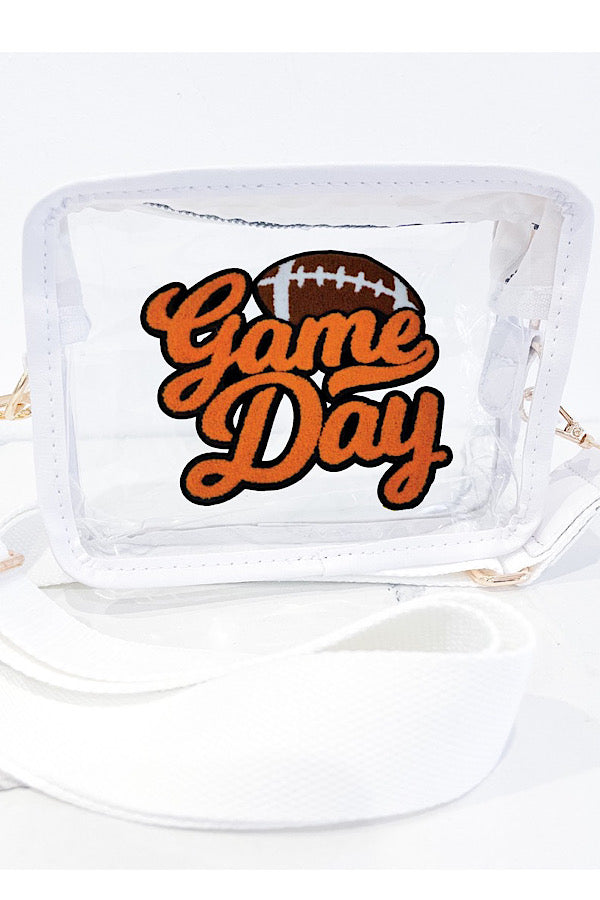 Orange Gameday Clear Bag