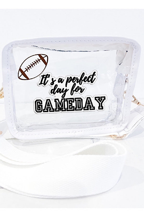 Perfect Game Day with Football Clear Bag