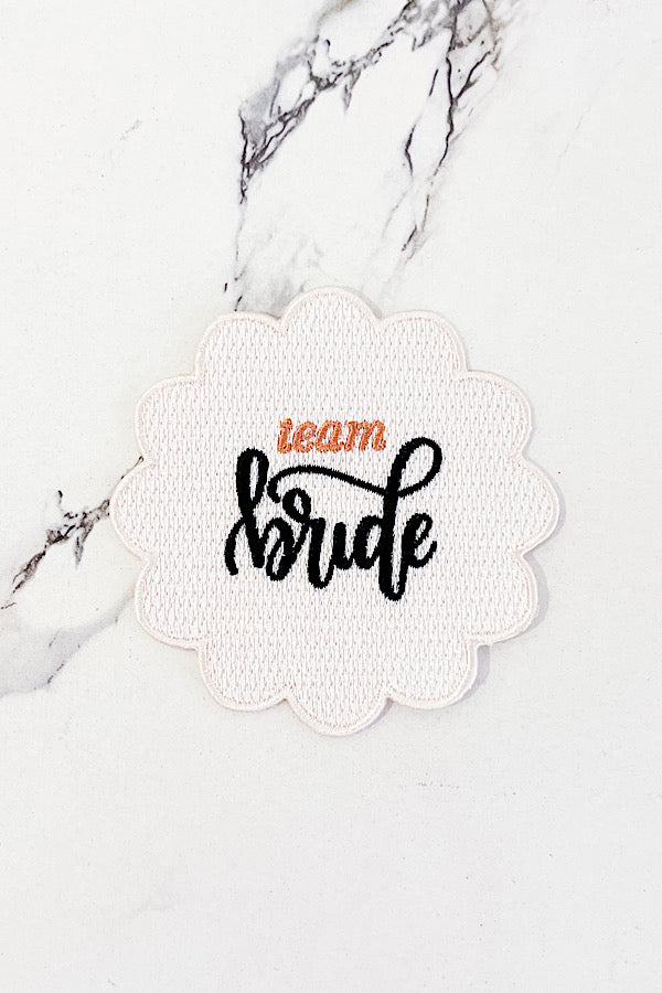 Team Bride Embroidered Patch
