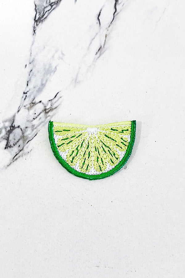 ETA 6/5 - Lime Slice Embroidered Patch