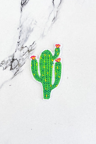 ETA 6/5 - Cactus Flower Embroidered Patch