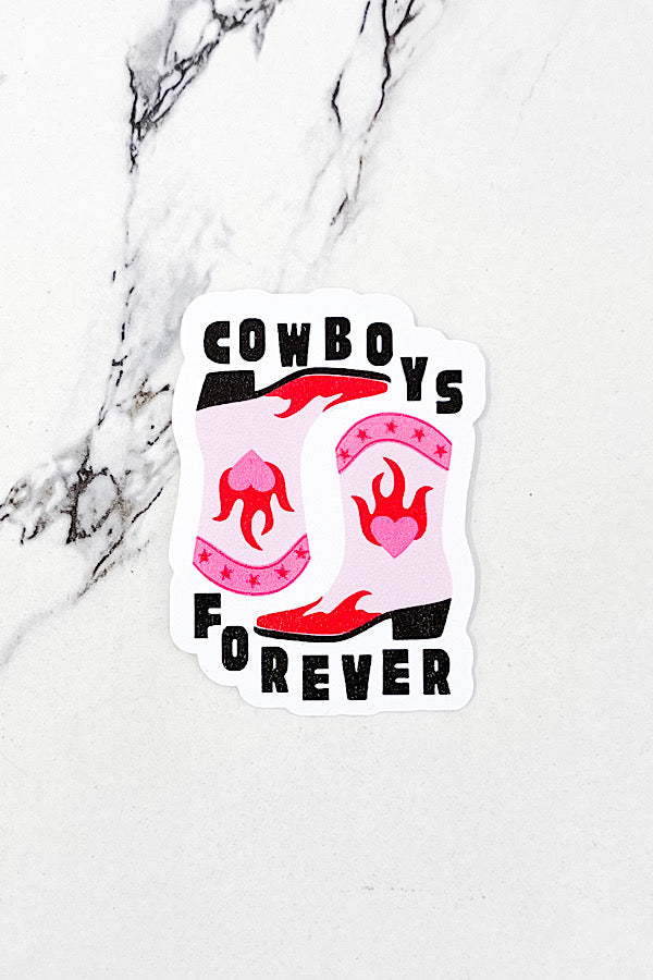 [STICKER] Pink Black Cowboys Forever