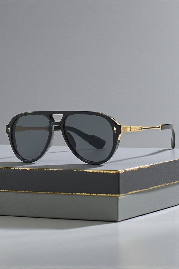 ETA 2/2 - Oliver Black Aviator Sunglasses