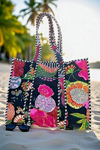 ETA 10/28 - Jaclyn Colorful Floral Tote Bag
