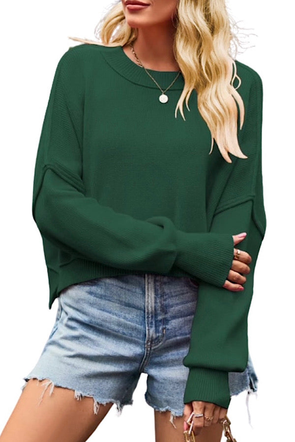 ETA 8/2 - Autumn Breeze Green Crop Sweater