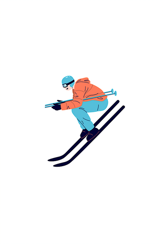ETA 8/19 - Downhill Skier Embroidered Patch