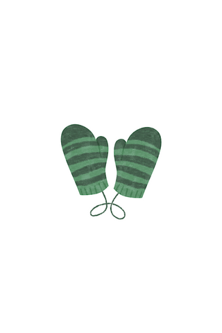 ETA 8/19 - Green Mittens Embroidered Patch