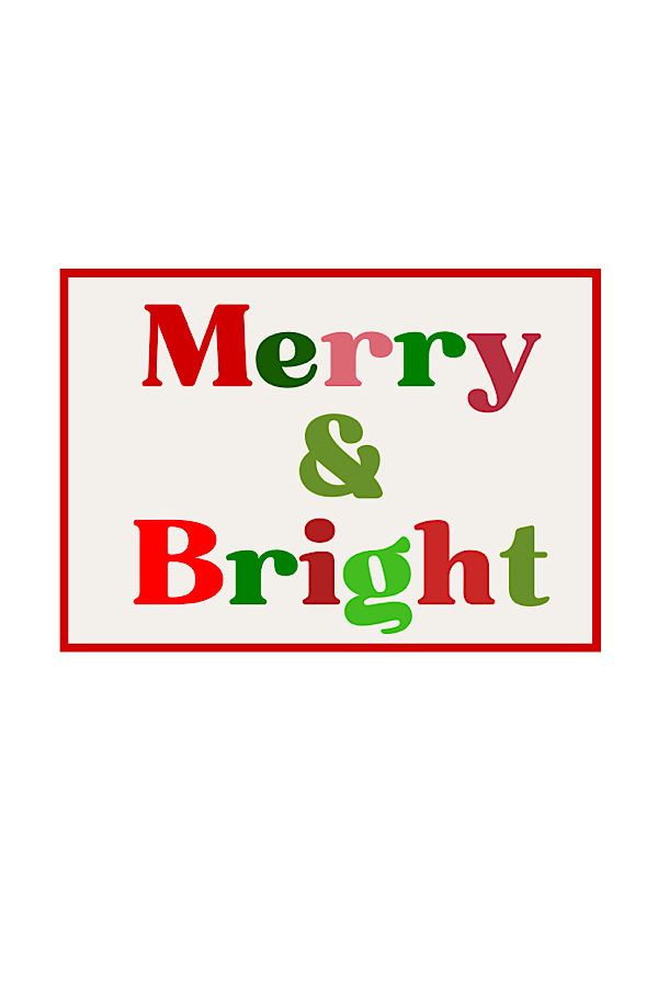 ETA 8/19 - Merry & Bright Embroidered Patch