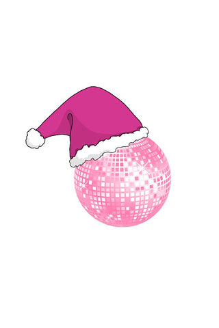 ETA 8/19 - Pink Santa Disco Ball Embroidered Patch