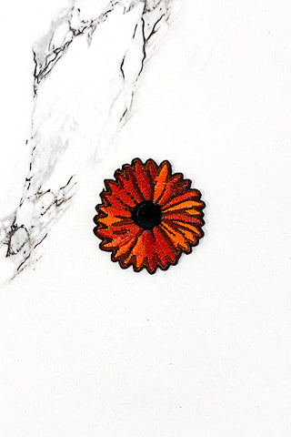 Autumn Flower Embroidered Patch