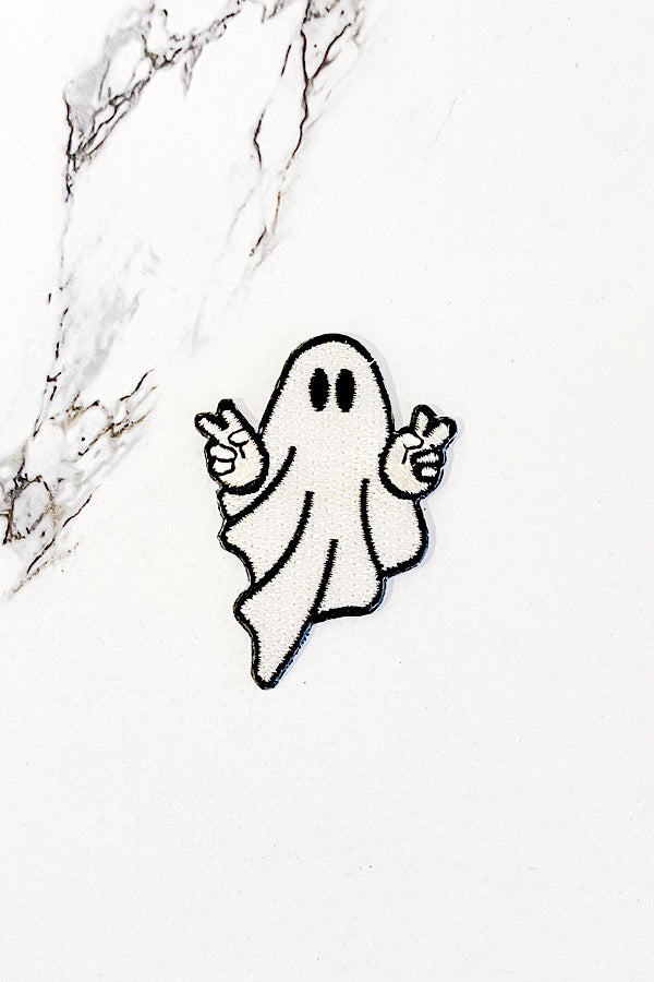 Peaceful Ghost Embroidered Patch