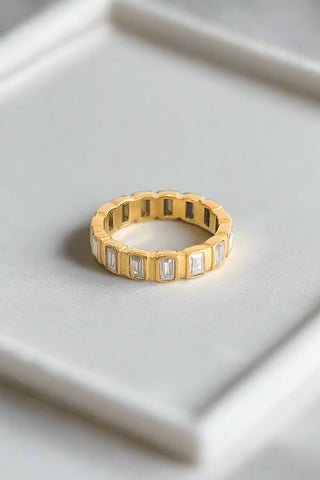 Natural Elements Gold Baguette Ring