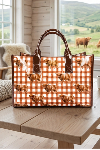 ETA 10/29-11/12 The Highland Honey Vinyl Tote Bag©
