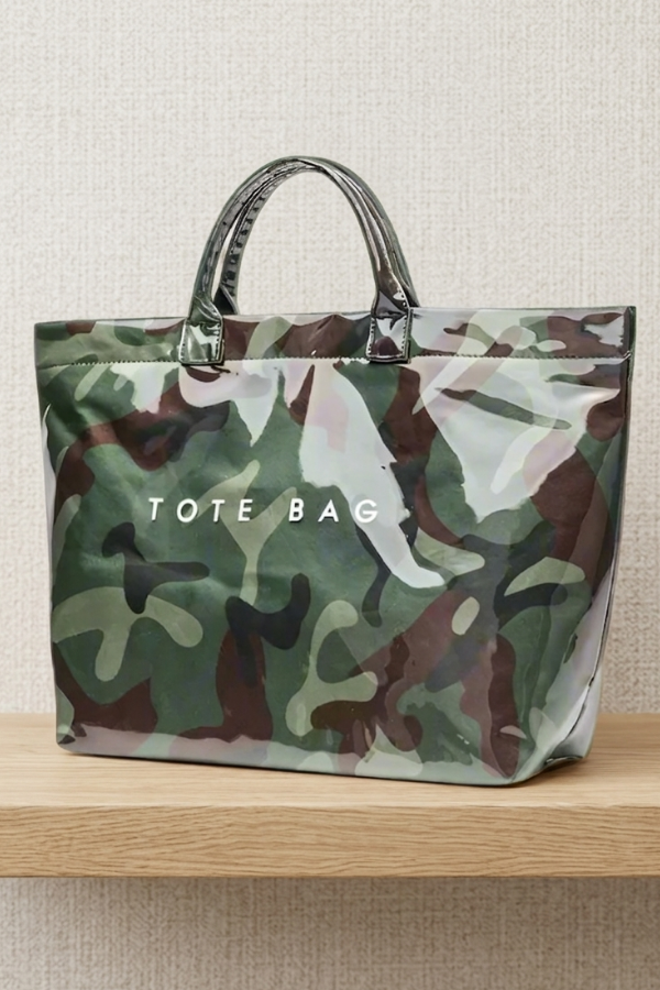 ETA 8/13 - Camo Print TOTE BAG