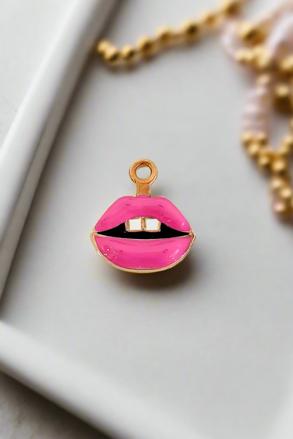 Pink Lips Charm