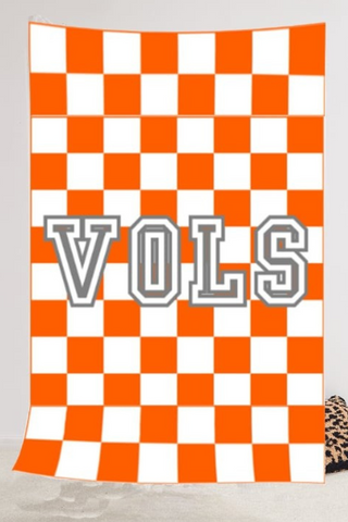 ETA 6/27 - Vols Checkerboard Luxury Blanket